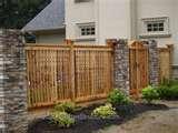 Wooden Fence Panels Gravel