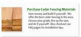 Cedar Fence Panels Colorado photos