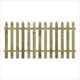 images of Gothic Wood Fence Panel