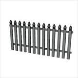 Gothic Wood Fence Panel photos
