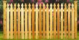 photos of Gothic Picket Fence Panel