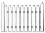 Gothic Picket Fence Panel images