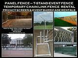pictures of Fence Panel Rental
